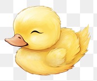 PNG  Baby duck sleeping animal nature bird. AI generated Image by rawpixel.