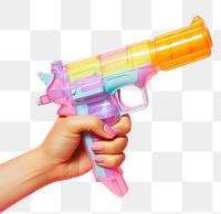 PNG Hand holding water gun toy weapon weaponry handgun. AI generated Image by rawpixel.