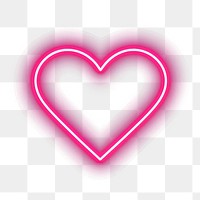 PNG Heart icon neon light | Premium PNG - rawpixel