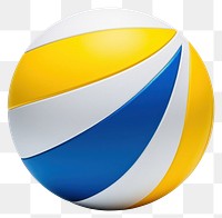 PNG  Volleyball sphere yellow sports. AI generated Image by rawpixel.