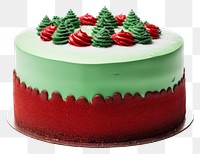 PNG Christmas cake dessert cream. AI generated Image by rawpixel.