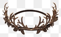 PNG Christmas jewelry antler white background. AI generated Image by rawpixel.