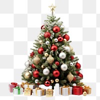PNG  Christmas tree decoration plant white background