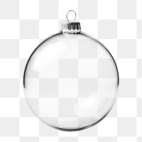 PNG  Crystal christmass ball transparent sphere white background