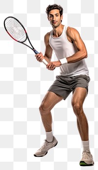A squash player man footwear racket shorts. AI generated Image by rawpixel.