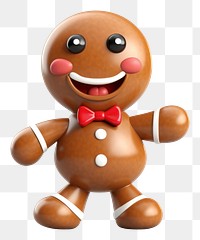 PNG Christmas gingerbread man christmas cartoon cookie. AI generated Image by rawpixel.