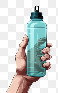PNG Bottle refreshment drinkware container. AI generated Image by rawpixel.