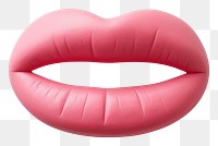 PNG Cute cartoon mouth white background moustache lipstick. AI generated Image by rawpixel.
