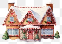PNG Christmas house christmas gingerbread confectionery. AI generated Image by rawpixel.
