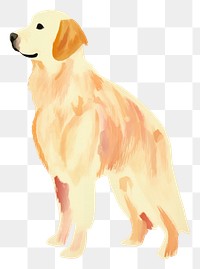 PNG Golden retriever dog animal mammal pet. AI generated Image by rawpixel.