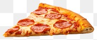 PNG  Newyork pizza slice food white background pepperoni. AI generated Image by rawpixel.