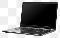 PNG  Laptop computer black white background