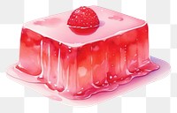 PNG  Jelly frame dessert berry fruit. AI generated Image by rawpixel.