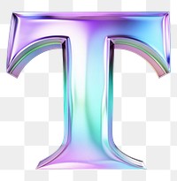 PNG Alphabet T shape iridescent text white background weaponry. 