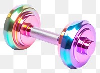 PNG  Dumbell sports gym white background. AI generated Image by rawpixel.