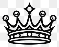 PNG Crown icon line black crown white background accessories. AI generated Image by rawpixel.