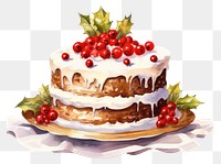 PNG Christmas cake dessert icing cream. AI generated Image by rawpixel.