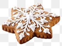 PNG Christmas cookie gingerbread christmas dessert. AI generated Image by rawpixel.