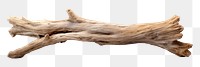 PNG Driftwood plank white background branch timber. AI generated Image by rawpixel.