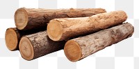 PNG Lumber wood log white background. AI generated Image by rawpixel.