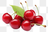 PNG  Cherrys withe sour cherry fruit plant food. AI generated Image by rawpixel.