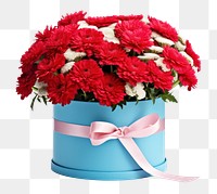 PNG Flower plant gift blue. AI generated Image by rawpixel.