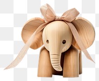 PNG Toy elephant ribbon wood. AI generated Image by rawpixel.