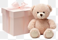 PNG  Teddy bear gift toy box. AI generated Image by rawpixel.