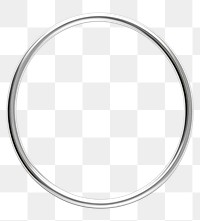 PNG Very thin hoop shape jewelry silver white background. AI generated Image by rawpixel.