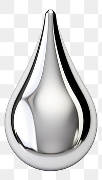 PNG Solid water drop shape white background accessories simplicity