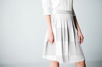 Women's skirt png mockup, transparent design