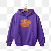 Basic hoodie png, fashion apparel, transparent background
