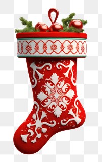 PNG Vintage christmas stocking gift celebration decoration. AI generated Image by rawpixel.