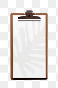 Menu clipboard png, design element, transparent background