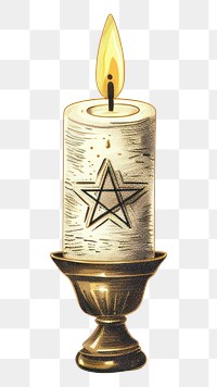 PNG  Hanukkah gelt candle white background spirituality. AI generated Image by rawpixel.