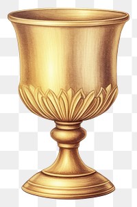 PNG  Hanukkah golden cup glass refreshment drinkware. AI generated Image by rawpixel.