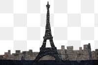 PNG Simple Eiffel Tower tower architecture building. AI generated Image by rawpixel.