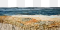PNG Summer beach outdoors painting nature. AI generated Image by rawpixel.