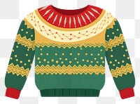 PNG Christmas sweater sweatshirt white background decoration. AI generated Image by rawpixel.