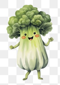 PNG  Broccoli dancing vegetable plant food. AI generated Image by rawpixel.