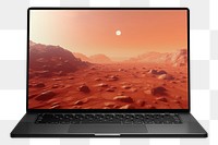 Computer laptop png, design element, transparent background
