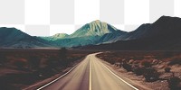 PNG Highway road landscape astronomy. AI generated Image by rawpixel.