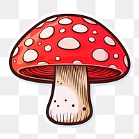 PNG  Mushroom agaric fungus plant. AI generated Image by rawpixel.