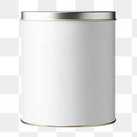 Food tin png, product packaging, transparent background