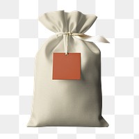 Sack bag png, design element, transparent background