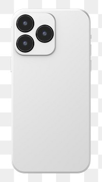 PNG White mobile phone case, transparent background