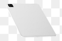 Blank tablet png, digital device with design space, transparent background