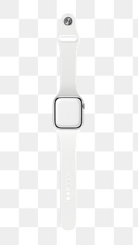 Blank smartwatch screen png, transparent background