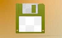 Floppy disk png transparent mockup