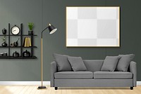 Modern decor png, picture frame, transparent mockup